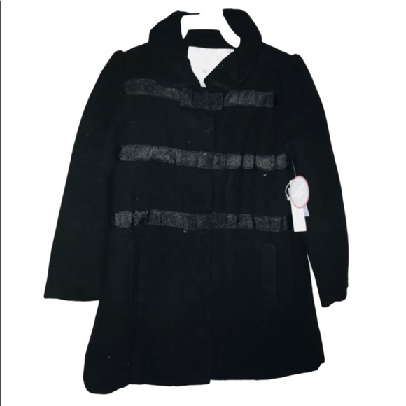Wonderkids Jackets & Coats Super Cute Little Girls Long Black Dress